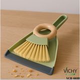Vıchy Faraşlı Masa Süpürgesi Temizlik Fırçası VCH-6618 - Ahşap