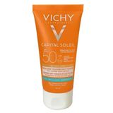 Vichy Ideal Soleil 50 Faktör Yaşlanma Karşıtı Karma-Yağlı Ciltler İçin Renkli Yüz Güneş Koruyucu Krem