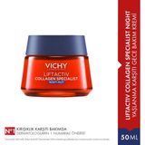 Vichy Liftactiv Collagen Specialist 50 ml Gece Bakım Kremi C Vitamini ile Yaşlanma Karşıtı Etki Karma Ciltler İçin