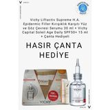 Vichy Liftactiv Supreme H.A. Epidermic Filler 30 ML Dolgunlaştırıcı Serum+Capital Soleil SPF50+ 15 ML Güneş Koruyucu+Çanta