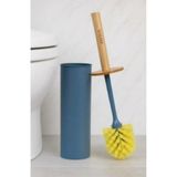 Vichy MAVİ Silindir Bambu Saplı Klozet Fırçası VCH-6607
