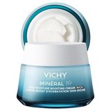 VICHY Mineral 89 Rich Cildi Güçlendiren 72 Saat Nemlendirici Bakım Kremi Kuru Ciltler İçin 50 ml