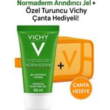 Vichy Normaderm Phytosolution Arındırıcı Jel 200 ml + Özel Turuncu Makyaj çantası