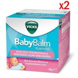 Vicks 2 Adet 50 gr Baby Balm Bebekler İçin Nemlendirici