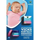 Vicks Babybalm 50 gr Aloe Vera Özlü Nemlendirici Bebek Kremi Dermatolojik Test Edilmiş