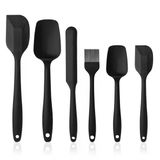 Vicloon Silikon Mutfak Yardımcısı, 6 Adet Silikon Spatula, Çorba Kaşığı, Fırın Fırçası, Spatula, Isıya Dayanıklı Ve Yapışmaz, Paslan