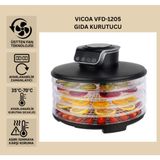 VICOA VFD-1205 Meyve Kurutma Makinesi - Zaman Ayarlı , Sebze, Meyve ve Et Kurutucu