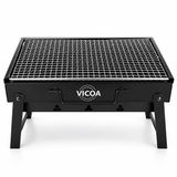 VICOA VPG-4200 Katlanır Kömürlü Mangal | Kamp ve Piknik İçin, Katlanabilir Ayaklar, Kolay Saklama