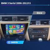 Victor Bmw E90 Android Sürüm 13 Kablosuz Carplay Navigasyon Multimedya 9 Inç Ekran 2G Ram +32GB Hafıza Çerçeve ve Arka Görüş Kamerası ile - Siyah