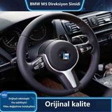 Victor Bmw F-Serisi M5 Direksiyon simidi montajı / Eski model yeni modele yükseltildi / Deri / İç mekan modifikasyonu / Tahribatsız montaj / Kollu direksiyon simidi / Hava yastığı - Siyah