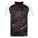 Vıctor Erkek T-Shirt T-43101 C - Siyah - Beyaz