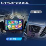 Victor Ford TRANSIT(2014-2018 Yıl) Android Sürüm 13 Multimedya Kablosuz Carplay Navigasyon 9 Inç Ekran 4G Ram + 64GB Hafıza Çerçeveli ve arka görüş kameralı - Siyah