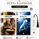 Victor Hugo Sefiller & Jack London Beyaz Diş Seti (2 Kitap) - Ayraç Hediyeli - Kitap Pazarı Yayınları