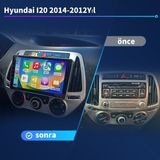 Victor Hyundai I20 2012-2014 YIL Android Sürüm 13 Kablosuz Carplay Navigasyon Multimedya 9 Inç Ekran 4gb Ram + 64GB Bellek Otomatik Klima Çerçeve ve Arka Görüş Kamerası ile