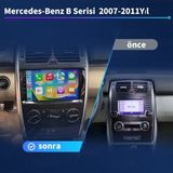 Victor Mercedes Benz B Serisi 2007-2011YIL Android Sürüm 13 Kablosuz Carplay Navigasyon Multimedya 9 Inç Ekran 4g Ram+ 32GB Hafıza Çerçeve ve Arka Görüş Kamerası ile - Siyah