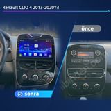 Victor Renault Clio 4（2013-2020 Yıl）android Sürüm 13 Kablosuz Carplay Navigasyon Multimedya 10.2 Inç Ekran Çerçeveli ve Arka Görüş Kameralı 4G Ram + 64GB Hafıza，Arka kamera hediye