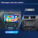 Victor Volkswagen JETTA(2011-2018 Yıl) 4 GB RAM 64 GB Android Sürüm 13 Kablosuz Carplay Navigasyon 10 Inç Ekran Çerçeve ve Arka Görüş Kamerası ile - Siyah