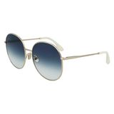 Victoria Victoria Beckham Unisex Vb224s 47943 Güneş Gözlüğü, 720 Altın Mavisi, 59