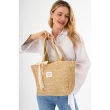 Victoriaa Hasır Çanta / Yazlık Hasır Çanta Kadın Hasır Kol / Omuz Çantası (25*28 Sap 50 Cm) - 25 x 28