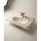 Victorian Rain Beige Etajerli Lavabo