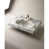Victorian Statuario Etajerli Lavabo