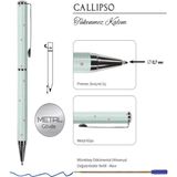 Victoria's Journals Callipso 0.7 mm Mavi Tükenmez Kalem Metal Gövdeyle Su Yeşili Renkli Tekil Ürün
