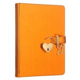 Victoria's Journals Hush Hush Kilitli Metalik Defter (Turuncu)