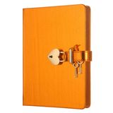Victorias Journals Hush Hush Metalik Kilitli Defter 13x18 Cm Turuncu