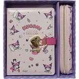 Victoria's Journals Kuromi Hush Hush Kilitli Çizgili Defter & Kalemlik Seti 525-1974