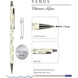 Victoria's Journals Venus 0.7 mm Mavi Tükenmez Kalem - Krem - Beyaz - Pembe
