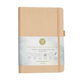 Victoria's Journals Venzi Sert Kapaklı Lastikli Tarihsiz Kalın Yapraklı Noktalı 14x20 cm Defter