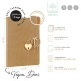 Victorias Journals Victoria's Journals Hush Hush Kilitli Defter 80GR. 160 Yp.çizg.bej