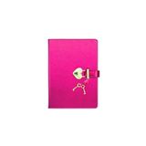 Victoria's Journals VJ Hush Hush Kilitli Metalik Hatıra Defteri Kutulu 80 Gr 160 Yaprak Çizgili Koyu Pembe