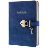 Victoria's Journals Vj Not Defteri Hush Hush Kilitli 13X18cm 80 Gram 160 Yaprak Çizgili Mavi 1331