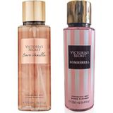 Victoria's Secret Bare Vanilla-Bombshell Vücut Spreyi Ikili Set 250 ml Kadınlar İçin Meyvemsi Çiçeksi Koku