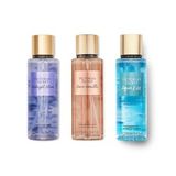VICTORIA'S SECRET Bare Vanilla-Midnight Bloom-Aqua Kiss Vücut Spreyi Üçlü Set
