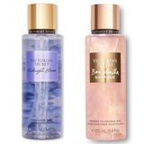 Victoria's Secret Midnight Bloom-Bare Vanilla Işıltılı Vücut Spreyi İkili Set