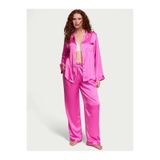 Victoria's Secret Parlak Saten Uzun Pijama Takımı