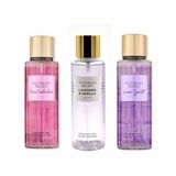VICTORIA'S SECRET Pure Seduction-Lavender ve Vanilla-Love Spell Vücut Spreyi Üçlü Set