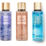 Victoria's Secret Vıctorıa's Secret Bare Vanilla-Midnight Bloom-Aqua Kiss Vücut Spreyi Üçlü Set -Aura Online - 951-Renkli - 250 ml