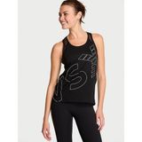 Victoria's Secret Vsx Pima Cotton Jersey Racerback Tank Top - Siyah - XL