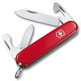 Victorinox 0.2503 Recruit Çakı | İsviçre yapımı çakı, 10 fonksiyonlu, konserve açacağı, tornavidalar, sırt çantası gerekli, günlük kullanım