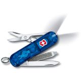 Victorinox 0.6226.T2 Signature Lite Çakı | Günlük kullanım için kompakt çok amaçlı alet, LED ışıklı, tükenmez kalem, makas, tırnak törpüsü ve halka, 58 mm, İsviçre Malı