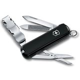 Victorinox 0.6463.3 NailClip 580 Tırnak Makaslı Çakı | Kompakt kişisel hijyen manikür seti, bıçak ve makas, 65 mm, seyahat ve günlük kullanım için ideal, siyah