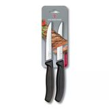 Victorinox 12Cm Düz Biftek Bıçağı 2'Li Siyah 6.7903.12B