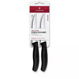 Victorinox 12Cm Tırtıklı Biftek Bıçağı 2'Li Siyah 6.7933.2B