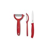 Victorinox 3'lü Soyacak Kırmızı Bıçak Seti