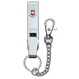 Victorinox 4.1859 Kemere Takılı Çelik Anahtarlık | Çakı ve aletlerin güvenli sabitlenmesi için karabina kancalı çelik aksesuar, İsviçre Malı