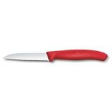 Victorinox 6.7431.C1 Swiss Classic 8Cm Tırtıklı Soyma Bıçağı, Kırmızı