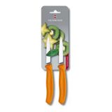 Victorinox 6.7636.L119B 8 cm Turuncu 2'li Blisterli Tırtıklı Soyma Bıçağı